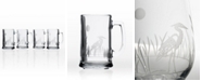 Rolf Glass Heron Beer Mug 16Oz- Set Of 4 Glasses